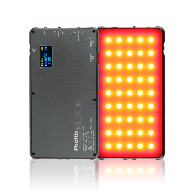 Phottix (81419) M200R RGB Light светодиодная панель с аккумулятором и мини-штативом